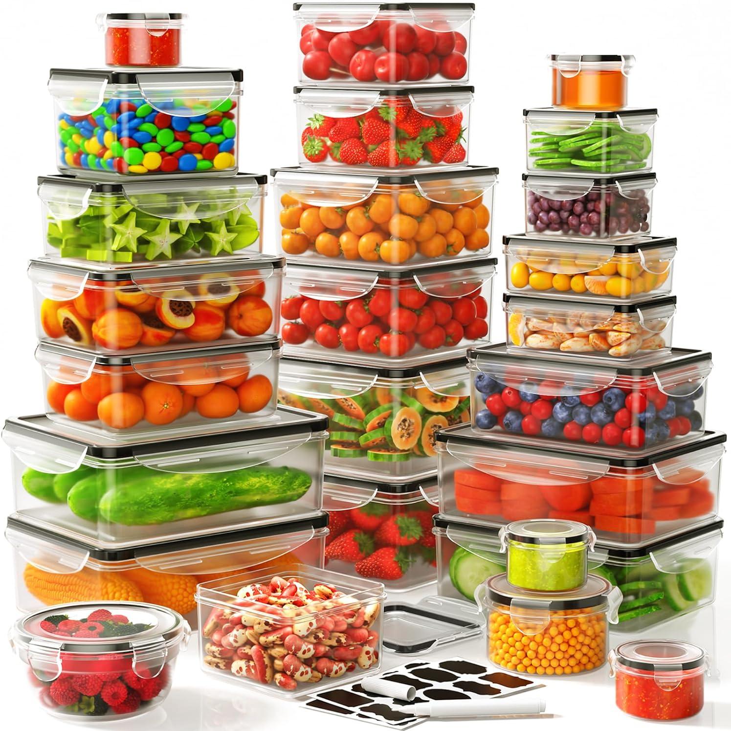 Food Storage Labels - 40 buah Set Wadah Penyimpanan Makanan