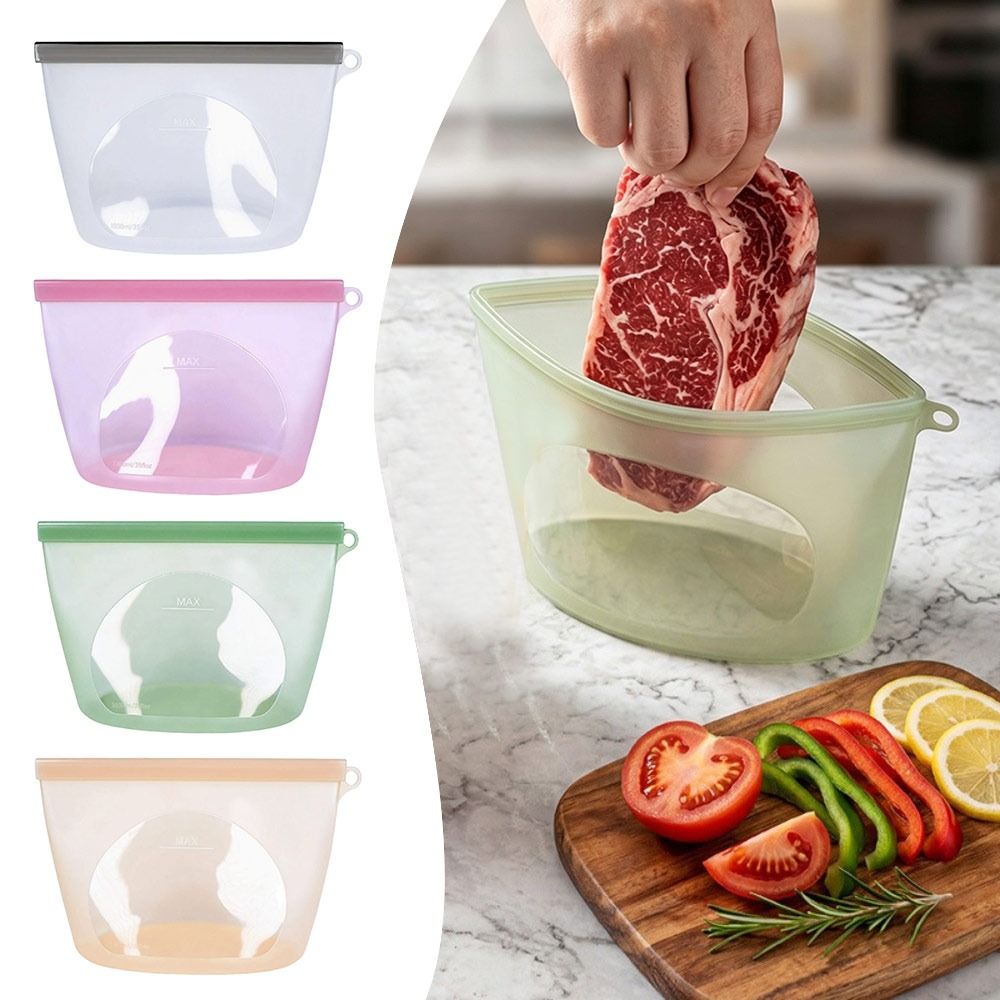 Food Storage Bag - Kantong Penyimpanan Makanan Silikon Anti Lembab,