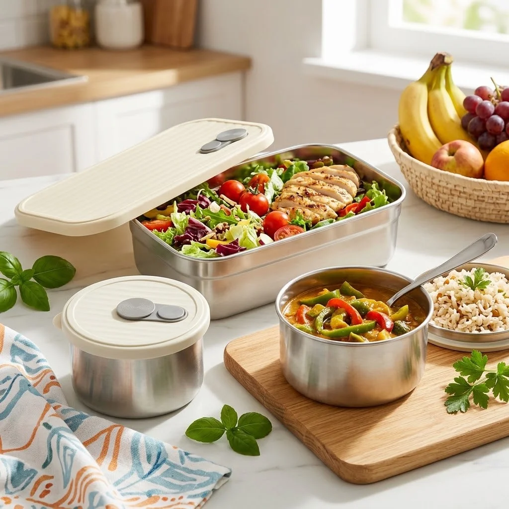 Food Storage Oven Safe - Set Kotak Bekal Baja Tahan Karat