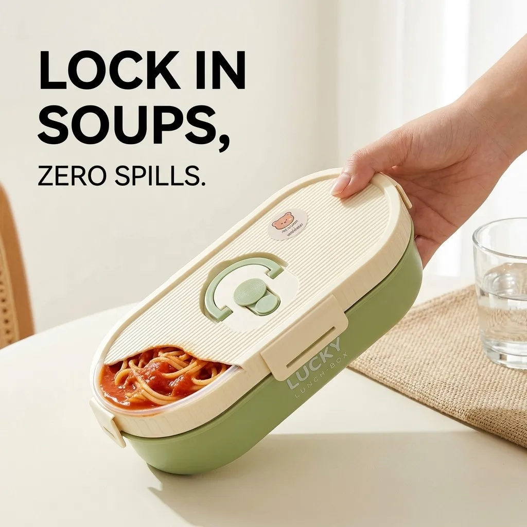 Kotak Bekal Bento Termal dari  - Food Storage With Dividers ulasan dan harga
