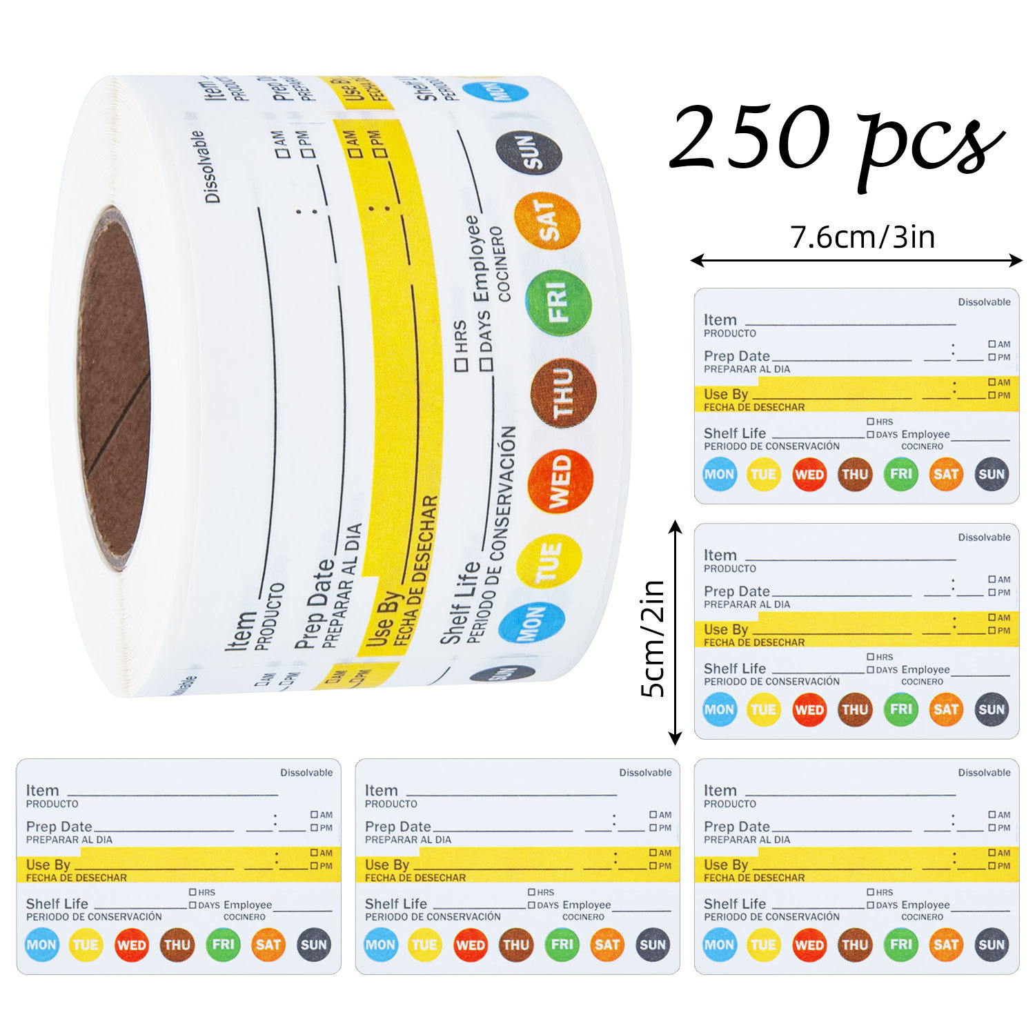 250 Buah/Rol Label Tanggal Mak - Food Storage Labels ulasan dan harga