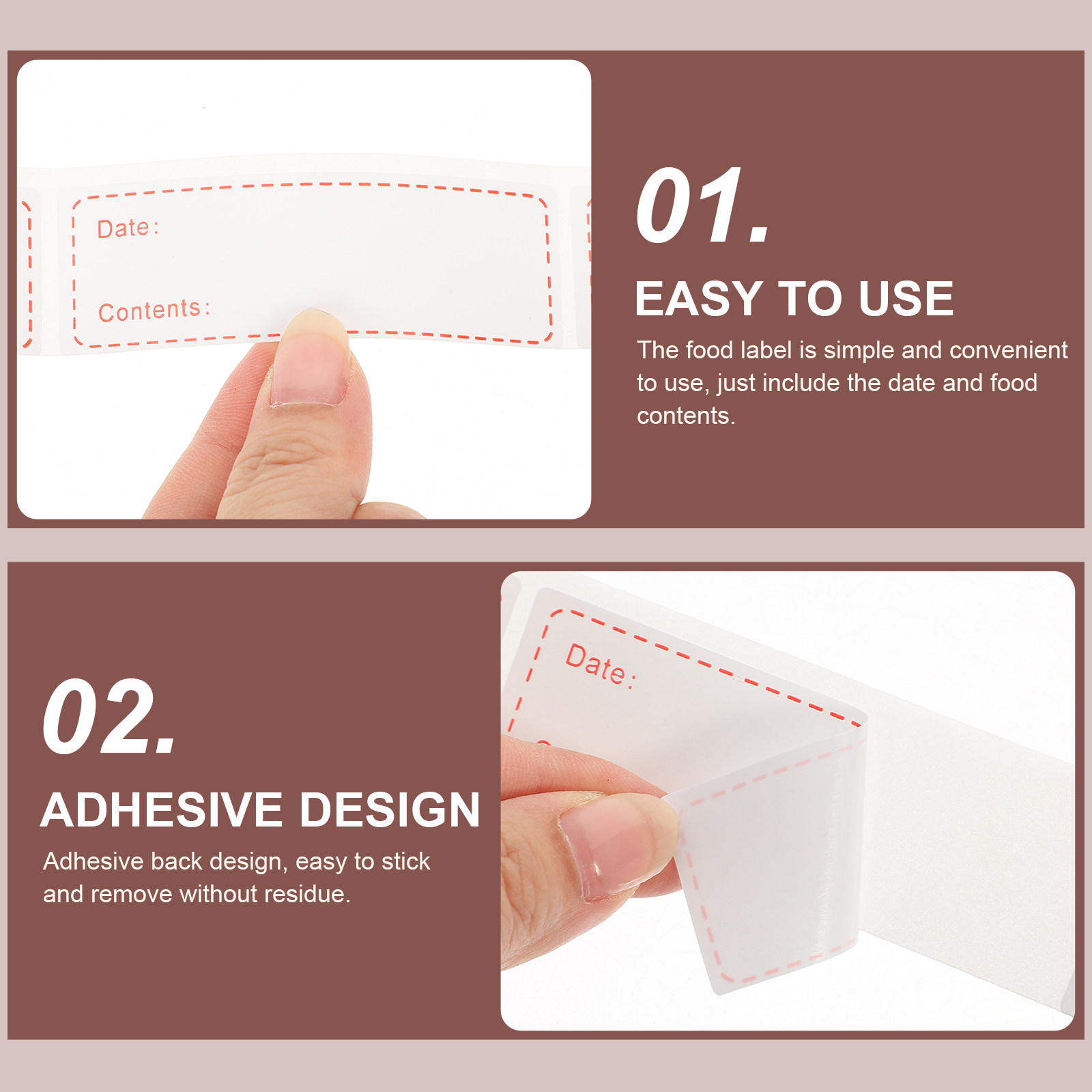 3 Gulung Stiker Label Makanan, - Food Storage Labels ulasan dan harga