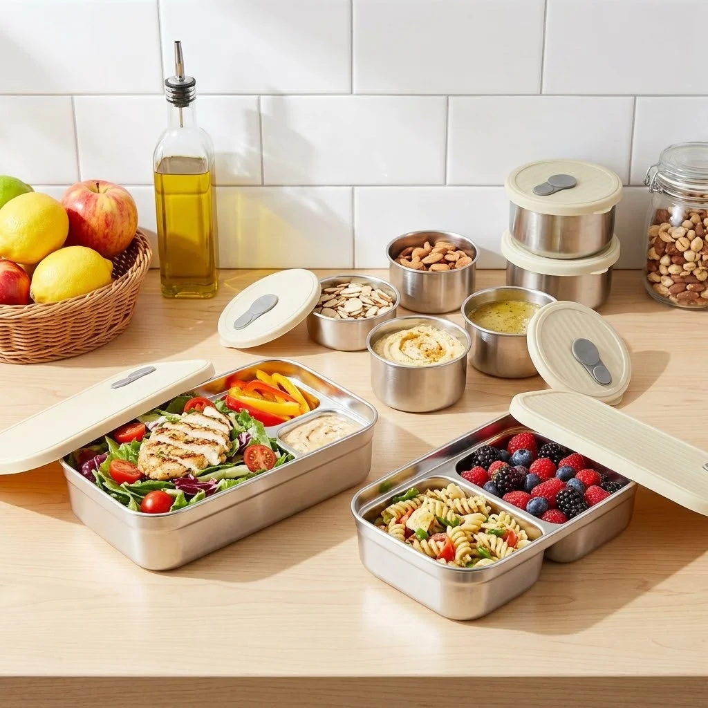 Set Kotak Bekal Baja Tahan Kar - Food Storage Oven Safe ulasan dan harga