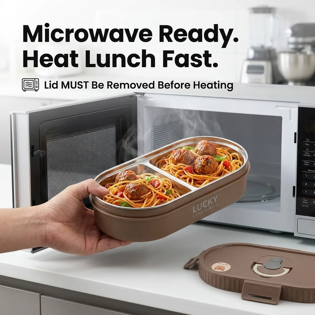 Kotak Bekal Bento Baja Tahan K - Food Storage With Dividers ulasan dan harga