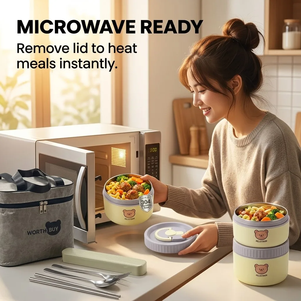 Kotak Makan Siang Termal Baja  - Food Storage Oven Safe ulasan dan harga