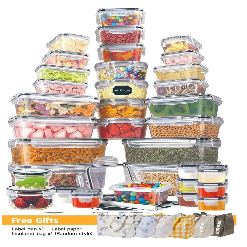 48PCS Set Wadah Penyimpanan Ma - Food Storage Labels ulasan dan harga