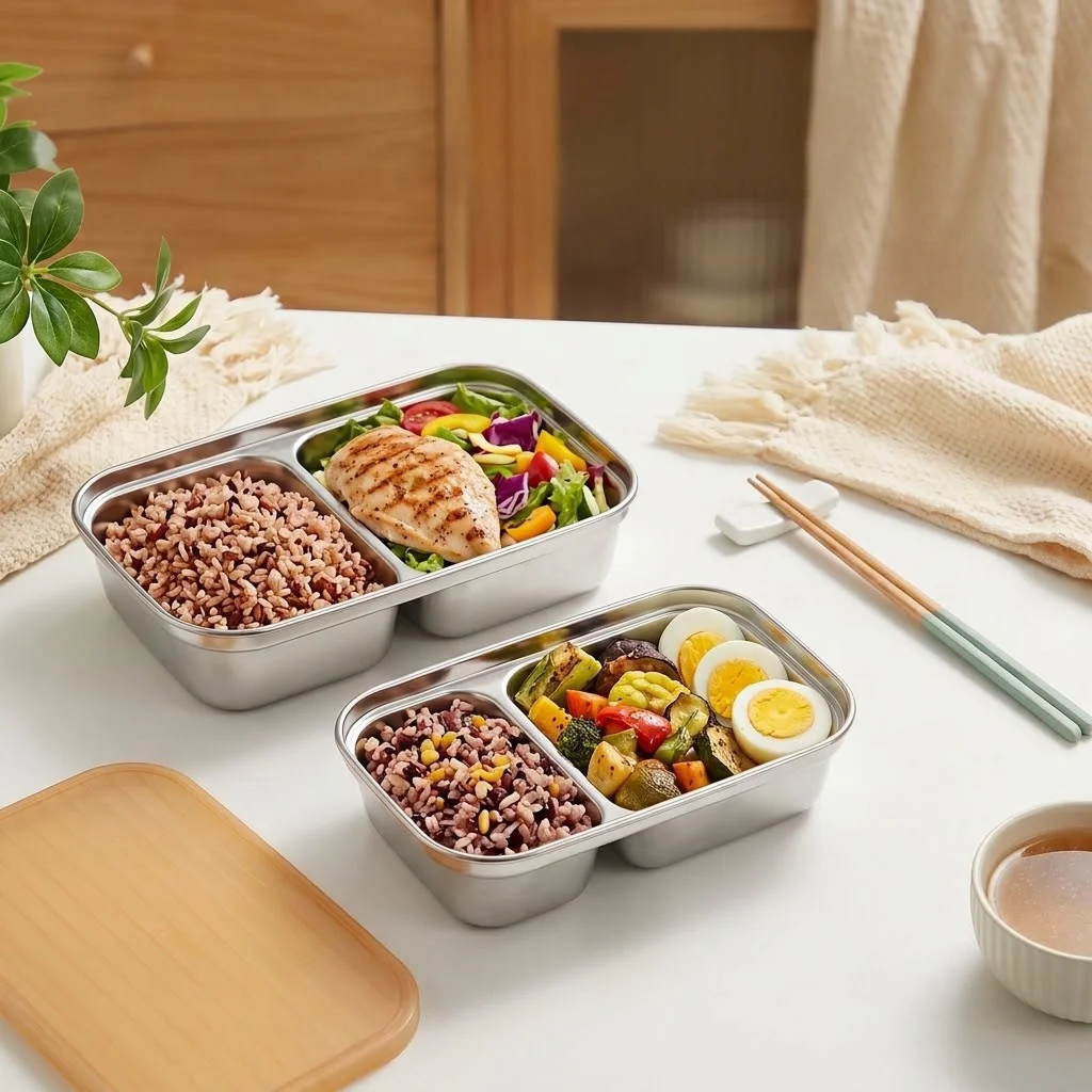 Kotak Bekal Baja Tahan Karat 3 - Food Storage Oven Safe ulasan dan harga